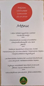 Kuva 10 Pohjolan villiruokaa luonnosta menu